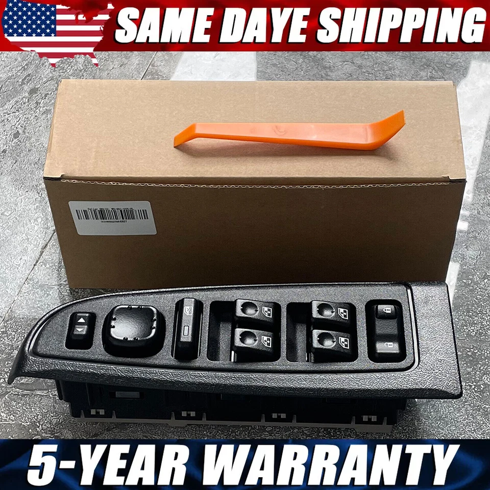 Interruptor de ventana principal 15883323 para Chevy Cadillac Escalade GMC Sierra Yukon 03-06 Foto 1 de 4