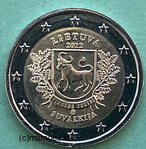 Lituania 2 euro 2022 regione Suvalkija commemorativa moneta euro commemorativa coin - Foto 1 di 1