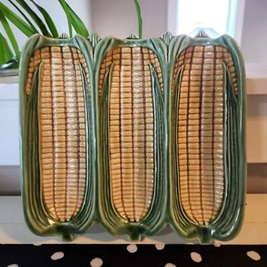 Sur la Table 3 in 1 Maiskolben Servierschalen Majolika Stil - Bild 1 von 4