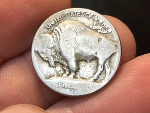 1913-D Type 1 (On Mound) BUFFALO NICKEL Low Mintage 1 Coin Restored Date - Picture 1 of 4