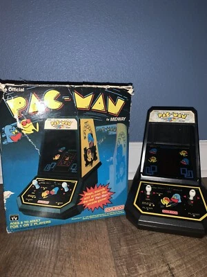 Mini arcade Coleco Pac-Man 1981 con caja original videojuego vintage Foto 1 de 2