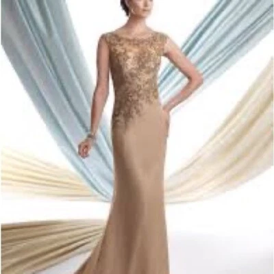 Montaje Por Mon Cheri Boda y Ocasión Formal Bronce Dorado Marrón 8 10 Foto 1 de 4