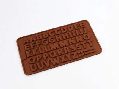 Mini Letter Alphabet Embellishing Silicone Mould Flower Paste Chocolate decorate - Image 1 of 2