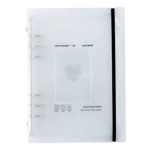 Frosted A5 Binder 3-inch Polaroids Album Folders Student Collection Card Book - Picture 1 of 13