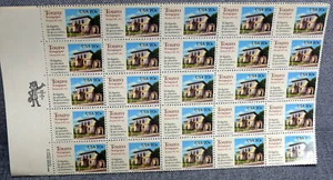 USPS Touro Synagoge von 1982 großer Bogen mit 50 Briefmarken postfrisch #2017 - Bild 1 von 1