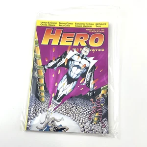 Póster Hero Illustrated #1 julio 1993 variante plateada cubierta X-Men alambre de púas - Imagen 1 de 8