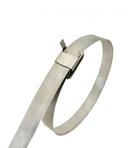 Schnellband - Band und Schnallenklemme SS 304 x 5/8"" x 0,030"" x 21"" (100/Box) - Bild 1 von 1