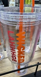 Dunkin’ Donuts 2024 Wicked Lahhhge Large Acrylic Travel Tumbler Cup 40oz Huge - Picture 1 of 3