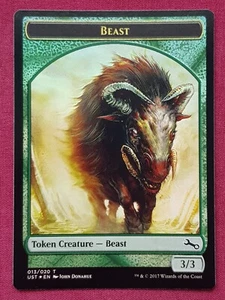 Magic The Gathering UNSTABLE FOIL BEAST token card MTG - Picture 1 of 2