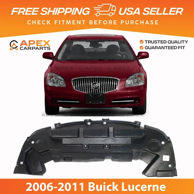 全新前盖发动机防溅罩 适用于 2006 - 2011 别克 Lucerne GM1228108 — 第 1/4 张图片