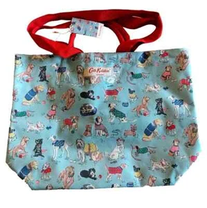 New With Tags Cath Kidston Bag Large Reuseable Shopping Beach Tote Dog Blue XL - Picture 1 of 4