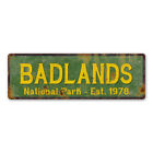 Badlands National Park Rustic Metal Sign Cabin Wall Decor 106180057011