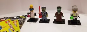 Lego Minifigures Series 4 Crazy +Monster Scientist +The Monster + Monster Rocker - Picture 1 of 15