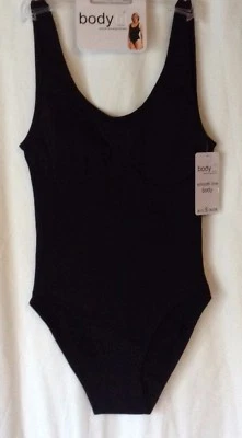 NEW LADIES BLACK NUDE OVERBUST SLIMMING LEOTARD FIRM CONTROL BODYSUIT *BODYFIT*