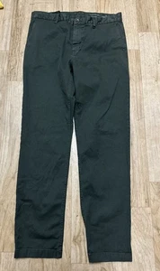 Outerknown Hose Herren 34 SEA Legs Flatfront Freizeit Chino Grün Bio Baumwolle - Bild 1 von 7