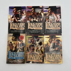 6 Longarm Adult Western Books Tabor Evans Romance Cowboy Paperback Vintage Lot - Imagen 1 de 6