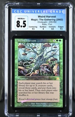 WEIRD HARVEST Onslaught Foil Rare CGC 8.5 MTG [Nostalgium] - Image 1 of 2