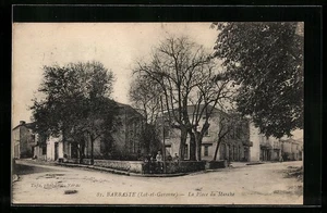 CPA Barbaste, La Place du Marché 1923 - Picture 1 of 2