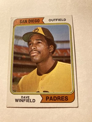 1974 Topps baseball #456 Dave Winfield Rookie card San Diego Padres corners worn - Image 1 of 2