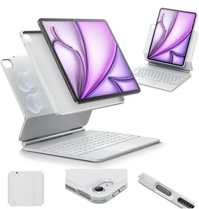 ESR Coque Clavier Magnétique Rebond 360, Compatible avec iPad Air 13 - Photo 1/13