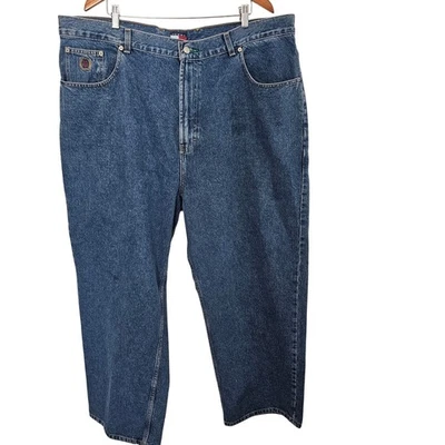 Jeans Tommy Hilfiger vintage años 90 para hombre 42X30 calce holgado pierna ancha denim lavado medio Foto 1 de 4