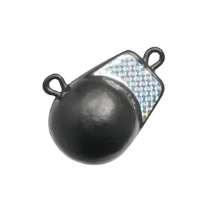 3006.6897 Peso downrigger stile chiglia rivestito - 4 libbre. con flash argento, nero - Foto 1 di 2