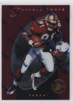1997 Pinnacle Certified Certified Red Terrell Owens #27 HOF - Image 1 of 2