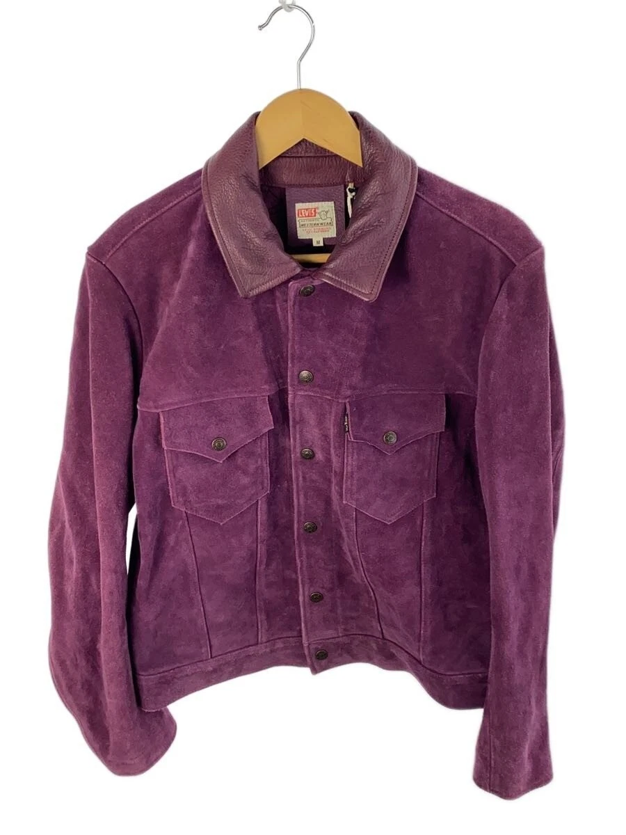 新品 LEVI'S VINTAGE CLOTHING ジャケット L パープル 中古・古着通販】LEVI'S (リーバイス) 後染めトラッカージャケット