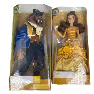 NOVO Lote de 2 Xícaras de Chá Disney Store Boneca Princesa Bela 11,5” Beauty Beast Chip - Imagem 1 de 4