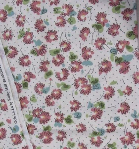 7/8 yd OOH-LA-LA Kathy Hall #3826 Ditzy Floral Dot Andover Cotton Quilt Fabric - Picture 1 of 2