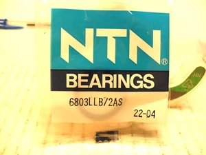 NTN 6803 LLB/2AS 17mm x 26mm x 5mm Deep Groove Ball Bearing SEALED USA SELLER - Picture 1 of 6