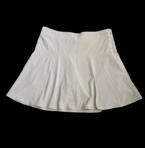 Athleta Skirt Women 14 Everyday Skort Khaki Travel Hiking Gym Yoga Golf Tenis - Picture 1 of 7