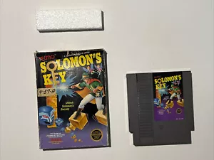 Solomons Key Game NES Nintendo Entertainment System Tecmo Original Boxed - Picture 1 of 21