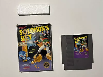 Solomons Key Game NES Nintendo Entertainment System Tecmo Original Boxed - Image 1 of 4