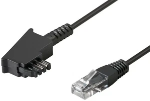 Routeur DSL VDSL câble IP noir FritzBox EasyBox Speedport RJ45 TAE toutes longueurs - Photo 1/1