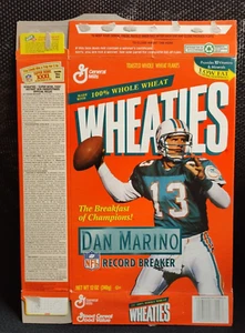 1995 Dan Marino NFL Miami Dolphins Wheaties Cereal Box Record Breaker empty - Picture 1 of 2