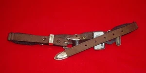 Nocona Brown Leather Girl's Sz 26 Jointed with Conchos - Picture 1 of 6
