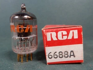 RCA (Amperex) Gold Pin 6688A Vacuum Tube Amplitrex Tested 92% Gm - Picture 1 of 4