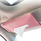 Multifunctional PU Leather Sun Visor Back Seat Car Tissue Holder Space Saving