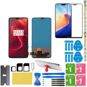 For Oneplus 6 1+6 A6000 LCD Display Touch Screen Digitizer Assembly Replacement - Foto 1 di 11