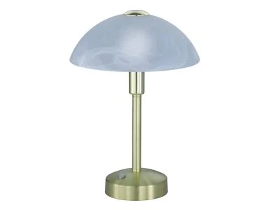 Trio Leuchten LED Tischleuchte Donna 525790108 Metall Messing matt Glas alaba... - Bild 1 von 4