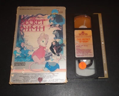 The Secret Of NIMH (VHS, 1983) Don Bluth Animated Rare HTF OOP MGM Big Book Box - Image 1 of 4