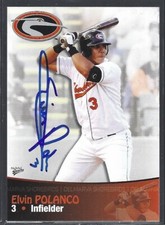 2009 Delmarva Shorebirds #3 Elvin Polanco IP autograph signed card