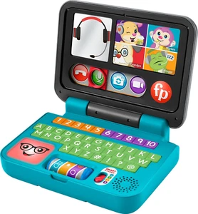Baby & Toddler Toy Laugh & Learn Let’S Connect Laptop Pretend Computer - Picture 1 of 12