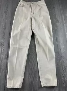 Geoffrey Beene Women's Size 10 Ivory Straight Leg Jeans Vintage - Picture 1 of 13