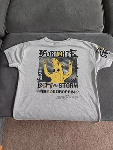 Fortnite Boys Grey T Shirt Size Large (Primark) - Picture 1 of 2