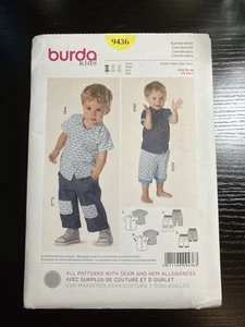 Burda Pattern 9436 Kids Coordinates Size 6M-3 UNCUT FREE SHIPPING - Picture 1 of 2