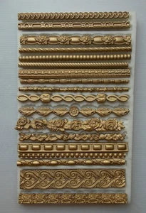 Skirting Board Coving DadoRail Decorative Trim Dolls House Silicone Rubber Mould - Picture 1 of 5