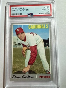 1970 TOPPS # 220 STEVE CARLTON PSA 4 St Louis Cardinals HOF - Picture 1 of 2
