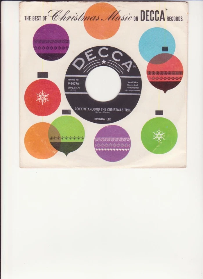 Brenda Lee - Rockin' Around The Christmas Tree/Papa Noel - оригинал 1950-е 45 - Изображение 1 из 1